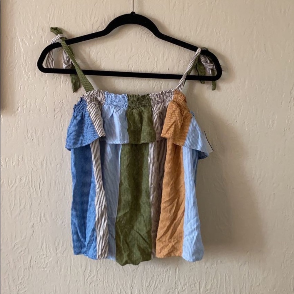 LC Lauren Conrad Green Large Blouse